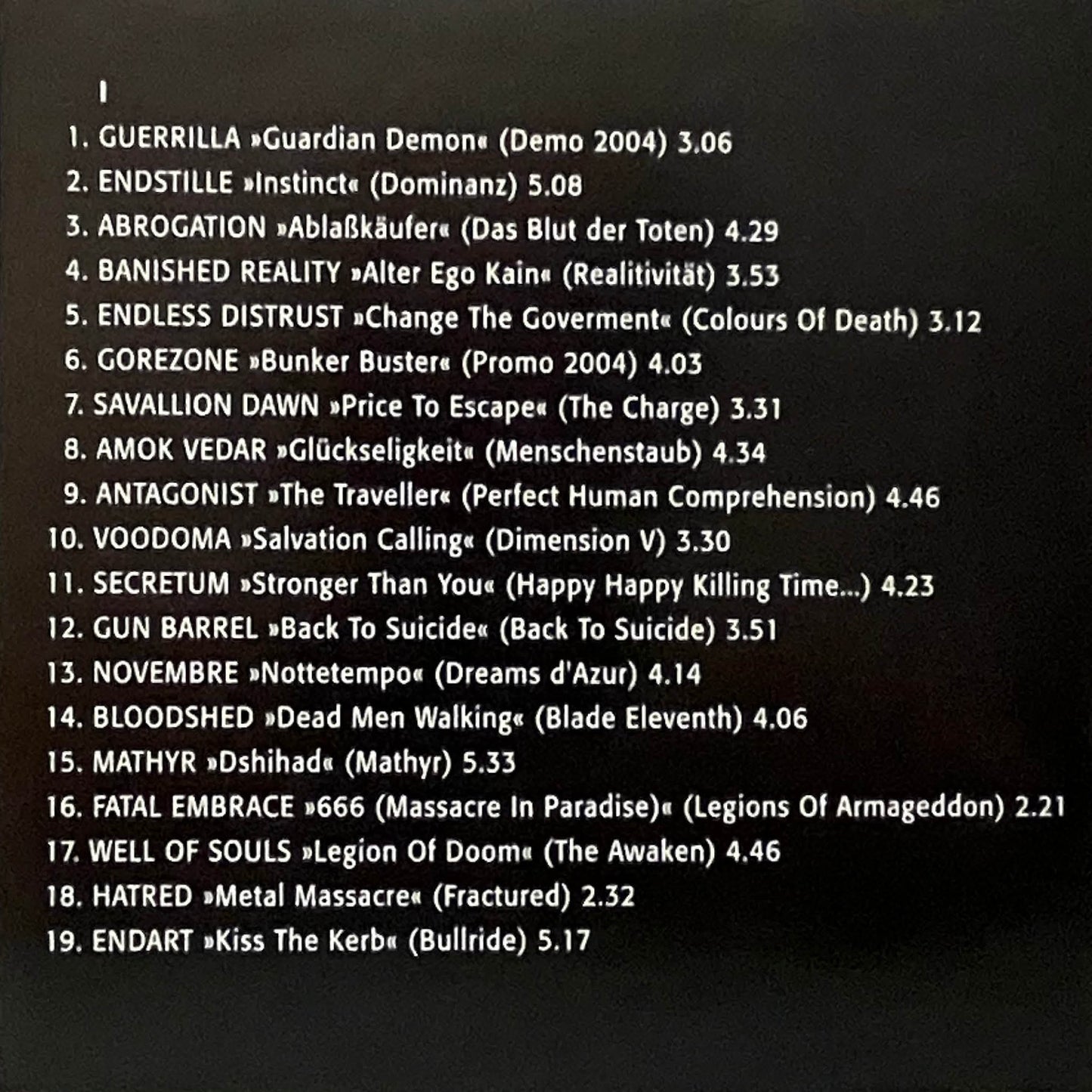Sensationeller Lagerfund: BANDS BATTLE 2004, 2CD, 34 Songs von Bands aus dem deutschen Metal-Underground + ein paar internationale Kult-Acts (solange Vorrat reicht/Kunden mit laufenden Bestellungen bekommen Versand zurück)