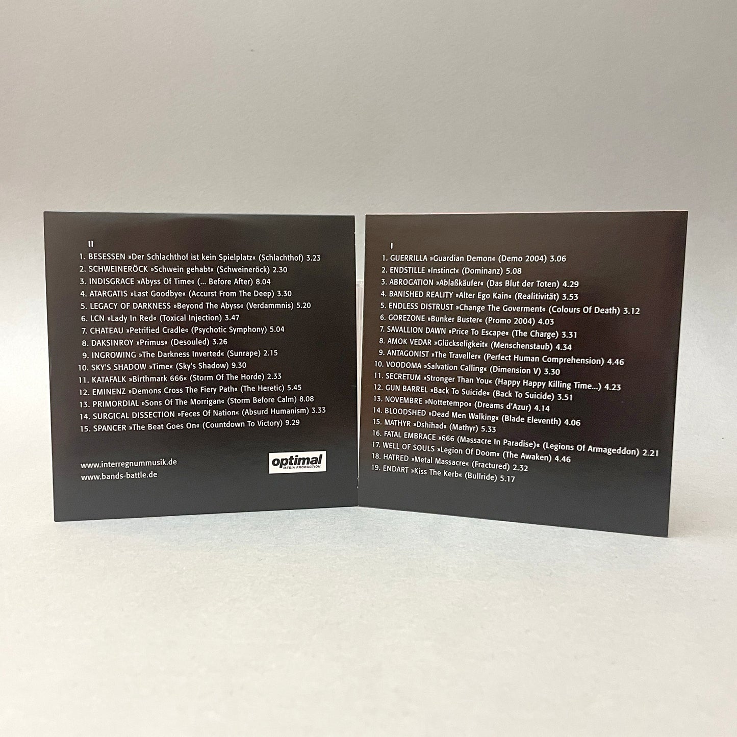 Sensationeller Lagerfund: BANDS BATTLE 2004, 2CD, 34 Songs von Bands aus dem deutschen Metal-Underground + ein paar internationale Kult-Acts (solange Vorrat reicht/Kunden mit laufenden Bestellungen bekommen Versand zurück)