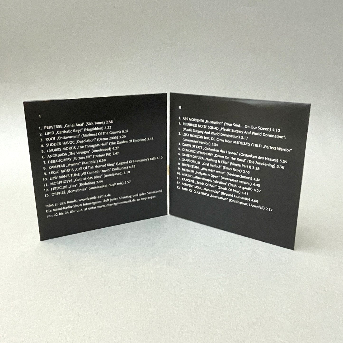 D. Noch ein sensationeller Lagerfund: BANDS BATTLE 2006, 2CD, 26 Songs von Bands aus dem deutschen Metal-Underground + ein paar internationale Kult-Acts (solange Vorrat reicht)
