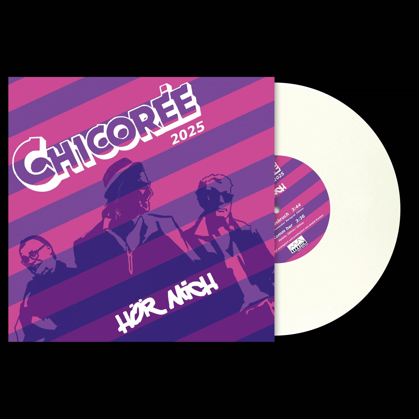 1.11 Chicorée HÖR MICH – EDITION „FRIEDEN“, 12'', EP, weißes Vinyl, Ltd. Ed. 200, handnummeriert