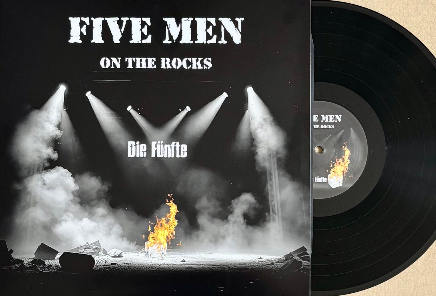 1.7 Five Men On The Rocks DIE FÜNFTE - limitierte Edition, schwarz, 500 Stück, Eigenproduktion der Band