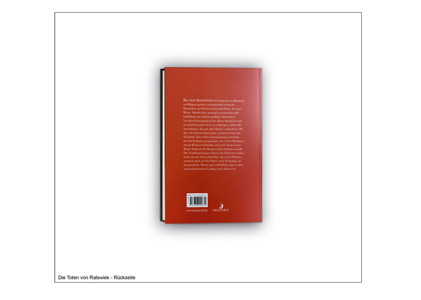 Krimi 1: "Die Toten von Ralswiek" von Jens-Uwe Berndt, 368 Seiten, auf Wunsch handsigniert