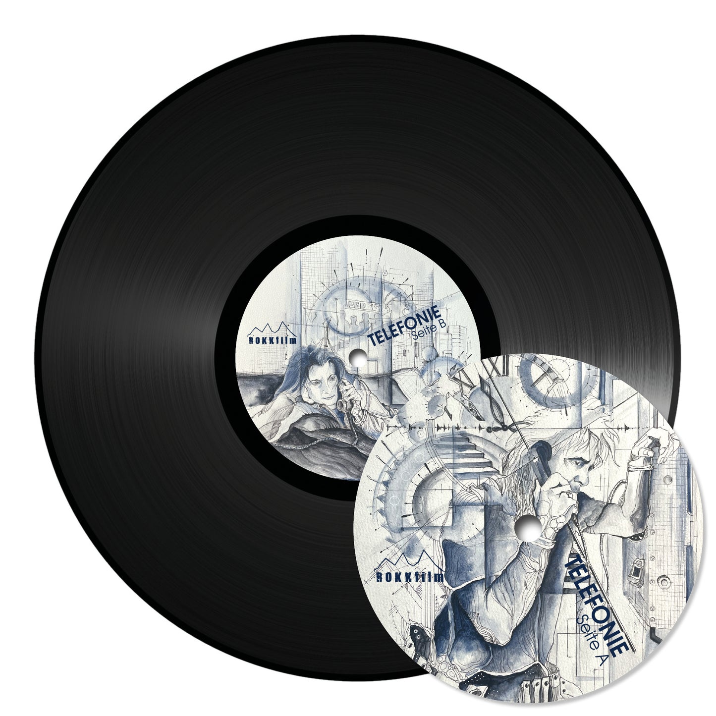 0.7 TELEFONIE - Michael Barakowski/Petra Schwerdt/Jürgen Matkowitz - LP - Ltd. 300 - 36 Jahre verschollen, 16-seit. Booklet