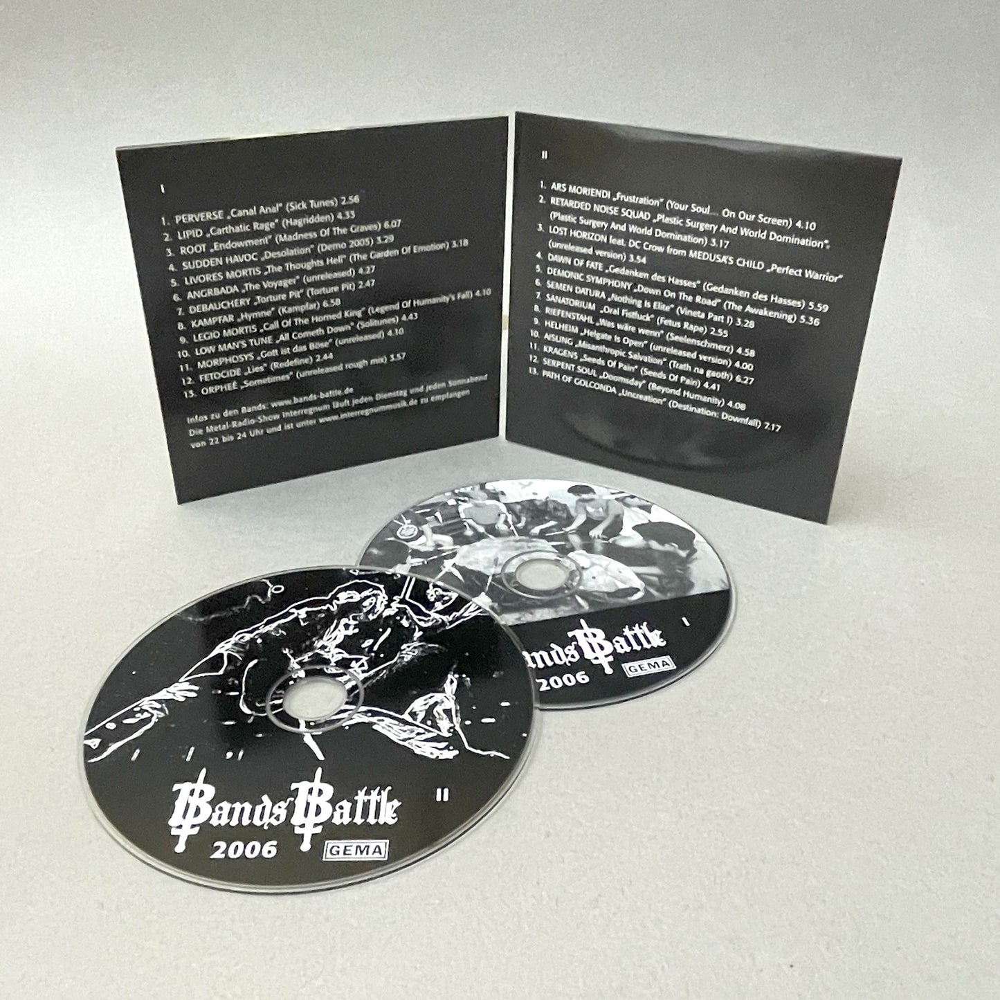 2.2 Noch ein sensationeller Lagerfund: BANDS BATTLE 2006, 2CD, 26 Songs von Bands aus dem deutschen Metal-Underground + ein paar internationale Kult-Acts (solange Vorrat reicht)
