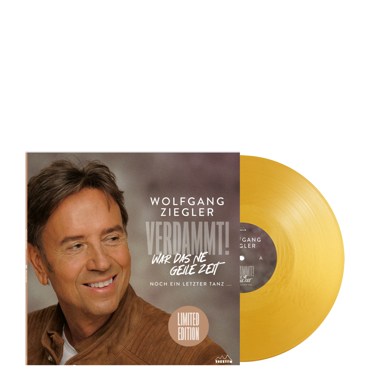 1.1 VORVERKAUF: Wolfgang Ziegler VERDAMMT! WAR DAS NE GEILE ZEIT, goldfarbenes Vinyl, handsigniert, Ltd. Ed. 100 Stck., bedrucktes Innersleeve
