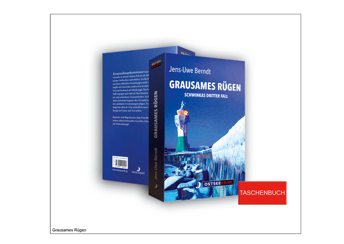 Krimi 3: "Grausames Rügen" von Jens-Uwe Berndt, 368 Seiten, auf Wunsch handsigniert