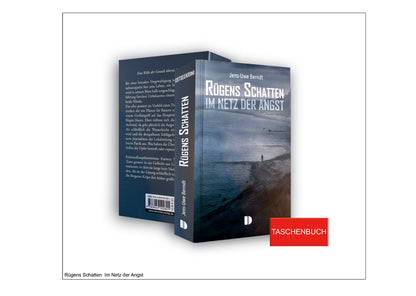 Krimi 5: "Rügens Schatten: Im Netz der Angst" von Jens-Uwe Berndt, 352 Seiten, auf Wunsch signiert