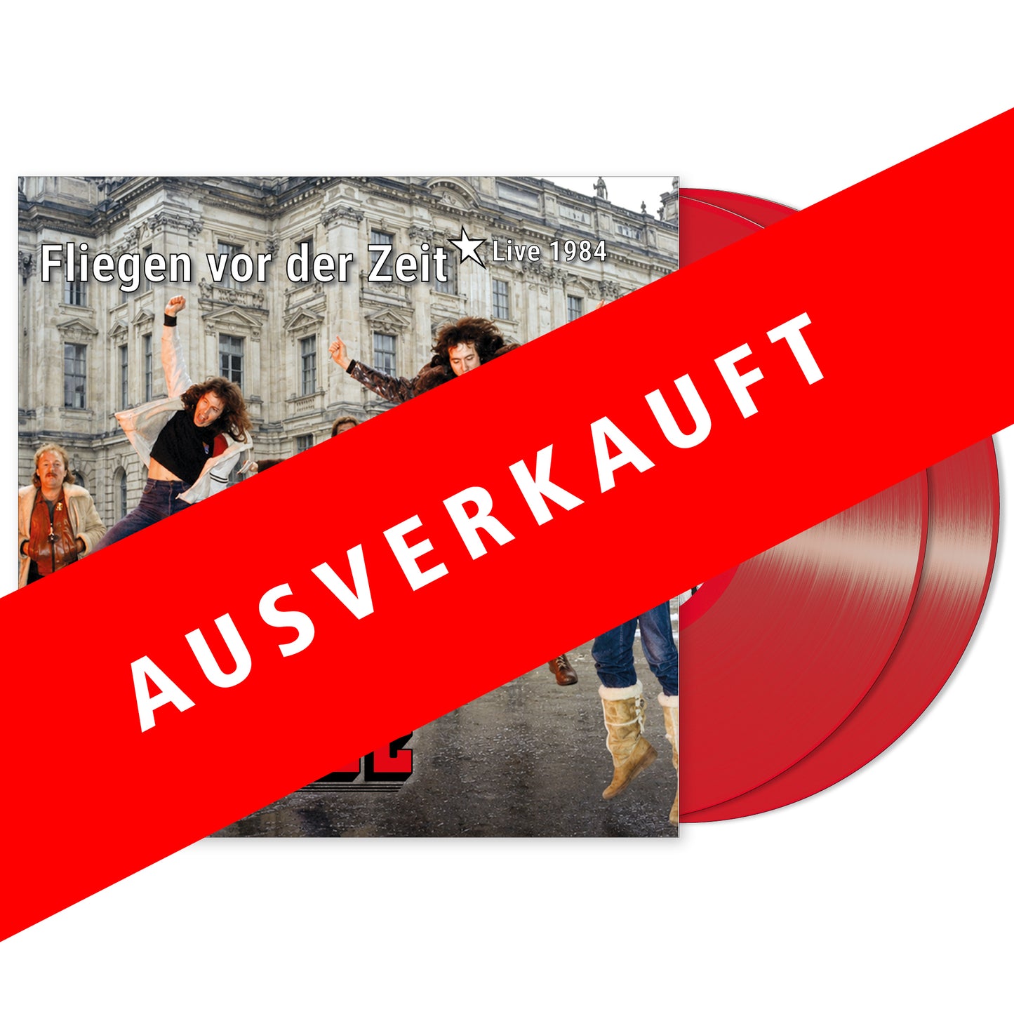 0. VORBESTELLUNG! Berluc FLIEGEN VOR DER ZEIT - LIVE 1984, 2LP, red vinyl, Ltd. Ed. 100 Stck., 20-seit. Booklet, Din-A-2-Poster, VÖ: Oktober 2026