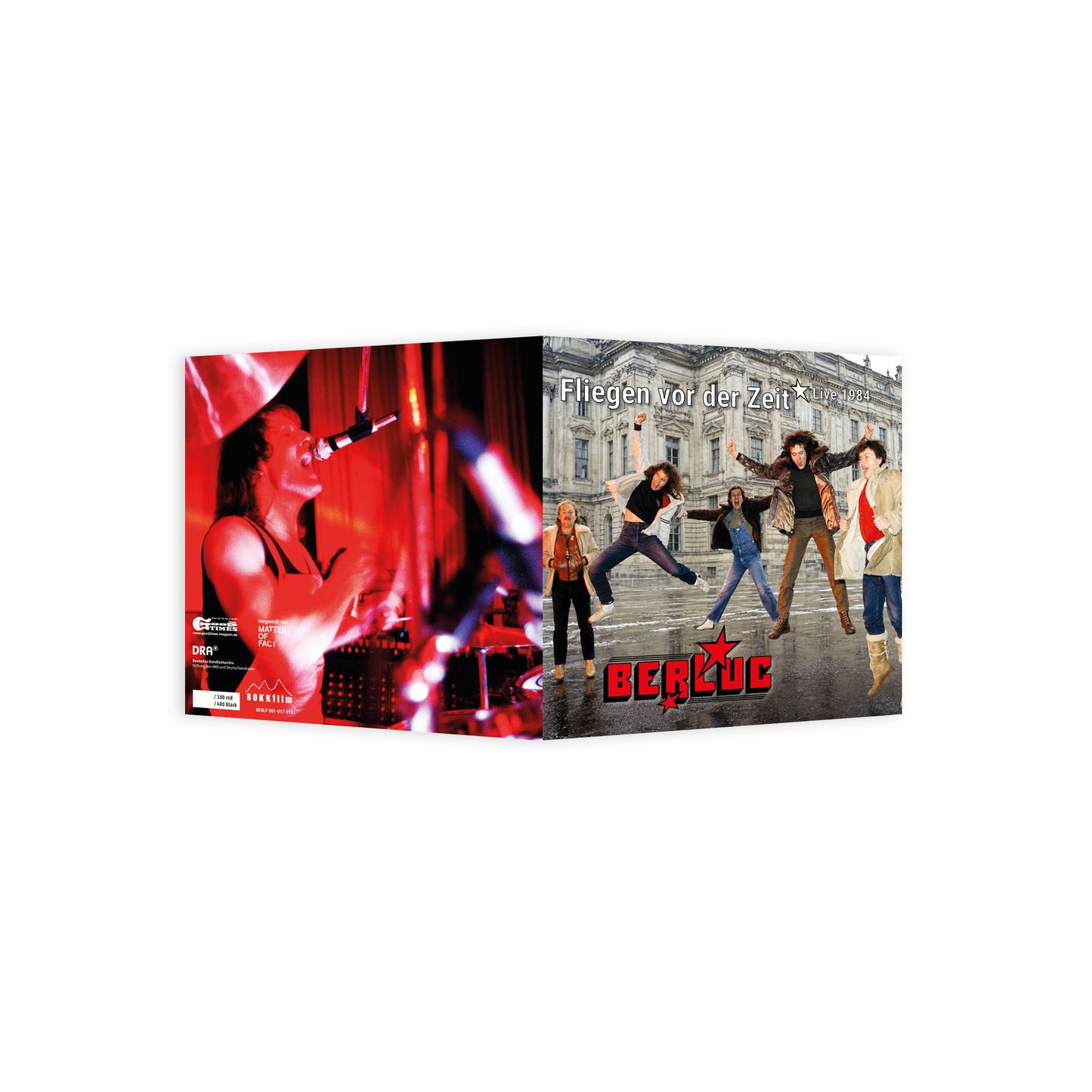 0. VORBESTELLUNG! Berluc FLIEGEN VOR DER ZEIT - LIVE 1984, 2LP, red vinyl, Ltd. Ed. 100 Stck., 20-seit. Booklet, Din-A-2-Poster, VÖ: Oktober 2026