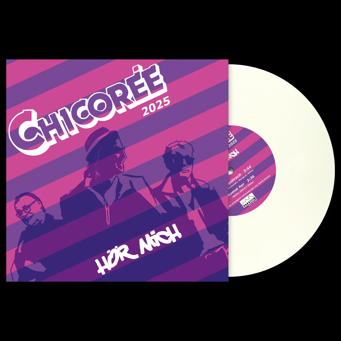 1.0 Chicorée HÖR MICH – EDITION „FRIEDEN“, 12'', EP, weißes Vinyl, Ltd. Ed. 200, handnummeriert
