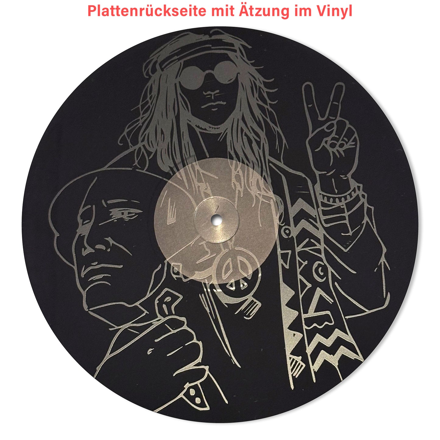 0.2 TBA-Combo FREIHEIT, Single-sided Album, 180 Gramm, B-Seite mit Laser-Etching, der "Armeerundschau" nachempfundenes Beiheft + handsigniertes Art Print von Cover-Künstler CROW, Ltd. Ed.: 100 Stk.