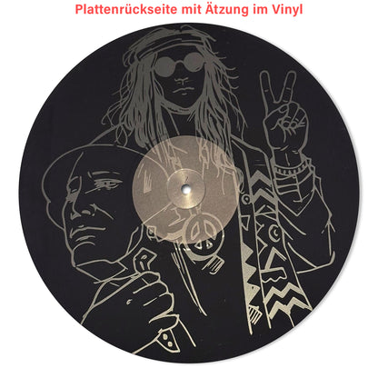 0.2 TBA-Combo FREIHEIT, Single-sided Album, 180 Gramm, B-Seite mit Laser-Etching, der "Armeerundschau" nachempfundenes Beiheft + handsigniertes Art Print von Cover-Künstler CROW, Ltd. Ed.: 100 Stk.
