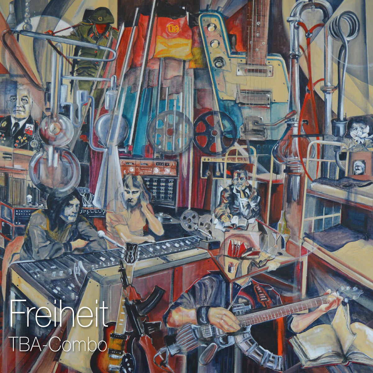 0.2 TBA-Combo FREIHEIT, Single-sided Album, 180 Gramm, B-Seite mit Laser-Etching, der "Armeerundschau" nachempfundenes Beiheft + handsigniertes Art Print von Cover-Künstler CROW, Ltd. Ed.: 100 Stk.