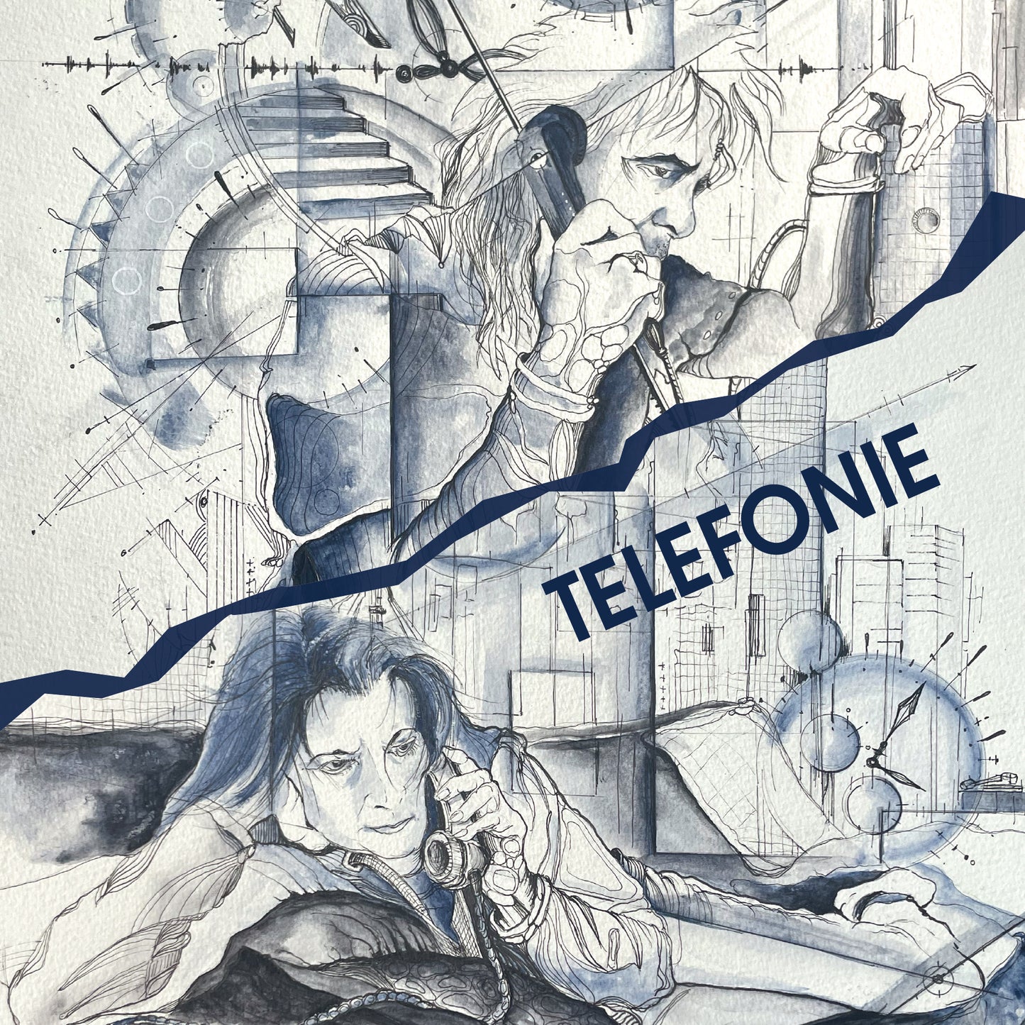 0.7 TELEFONIE - Michael Barakowski/Petra Schwerdt/Jürgen Matkowitz - LP - Ltd. 300 - 36 Jahre verschollen, 16-seit. Booklet