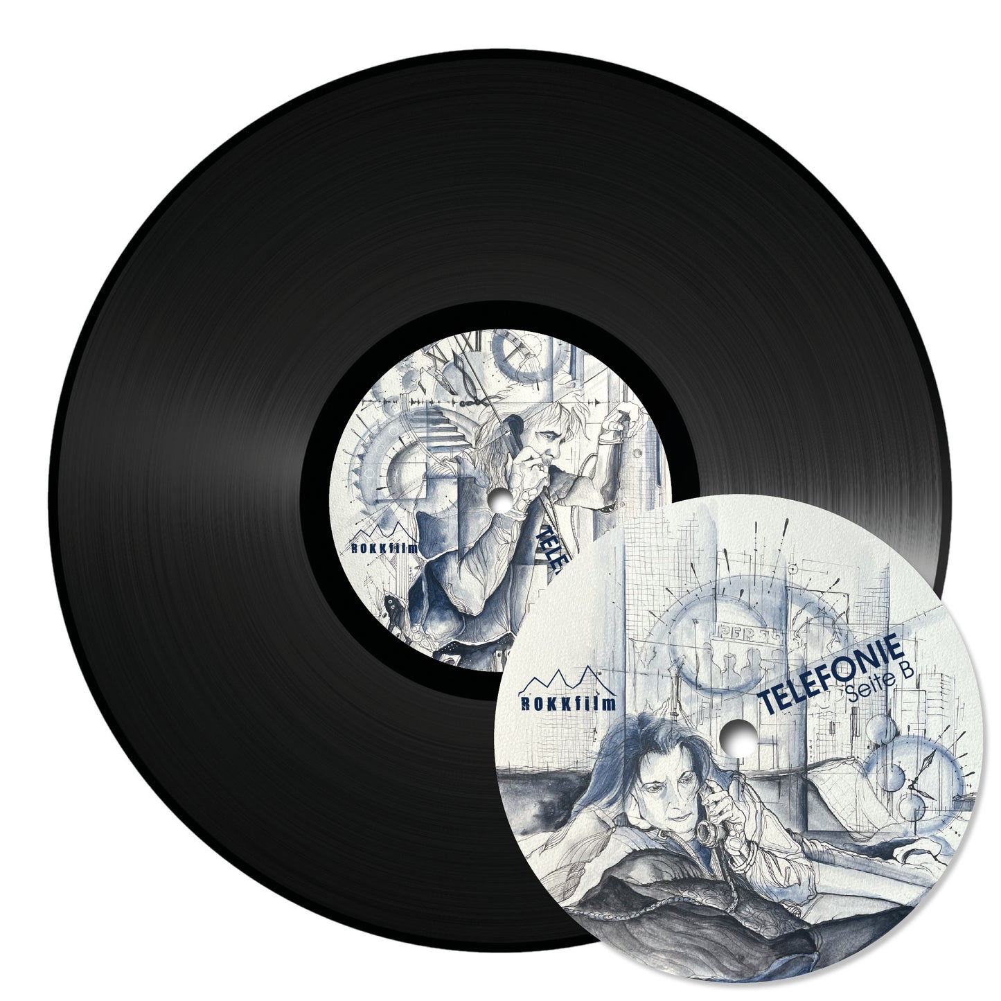 0.7 TELEFONIE - Michael Barakowski/Petra Schwerdt/Jürgen Matkowitz - LP - Ltd. 300 - 36 Jahre verschollen, 16-seit. Booklet