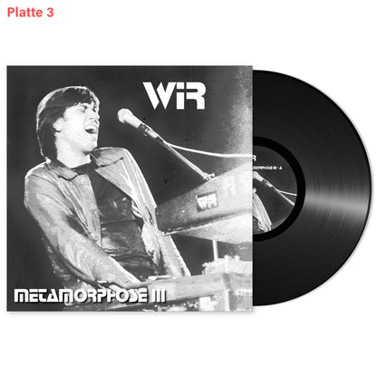 0.9 Wir METAMORPHOSEN, 3-LP-Box, 16-seitiges Booklet, Konzerte von 1978, 1983, 1986, Poster, Aufnahmen restauriert und gemastert, Ltd. Ed. 500